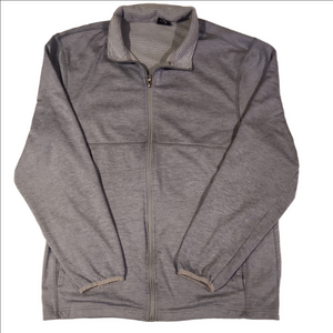 Athletic Works Men's Light Gray Full-Zip Jacket